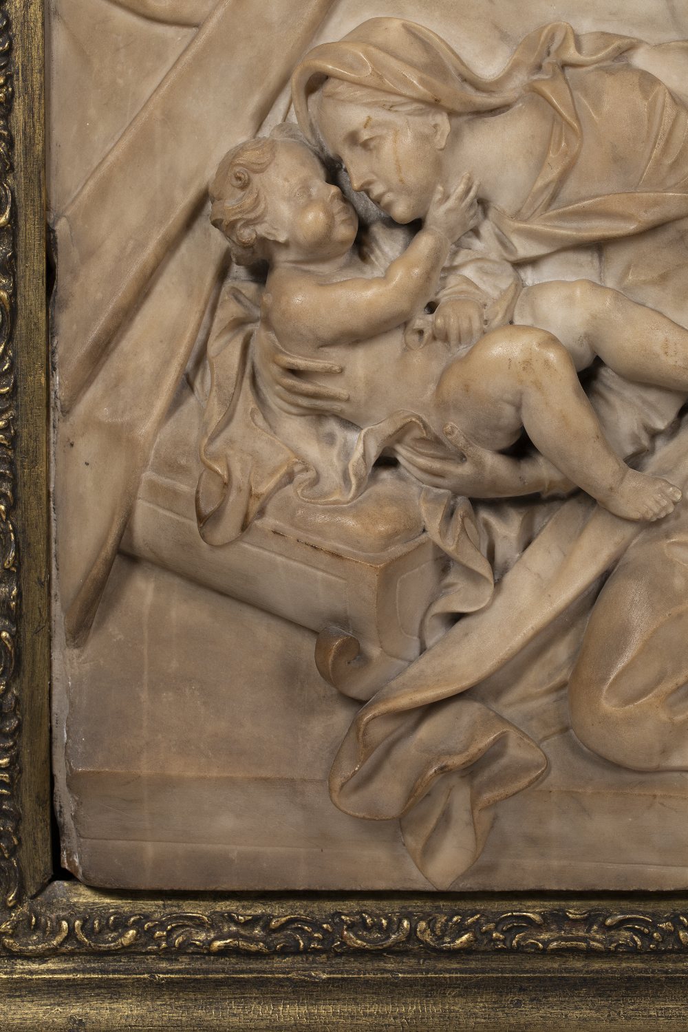 Circle of Pierre Étienne Monnot (1657-1733) 17th/18th Century, carved alabaster relief of the - Image 6 of 13