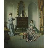 Leonard Campbell Taylor (1874-1969) 'The Patchwork Quilt' limited edition print, signed and numbered