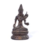 Bronze figure of Tara Indonesia, Java, Eastern Javanese Period in the style of 10th/11th Century
