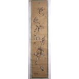 Silk scroll Chinese, 20th Century painted with playful kittens, signed with seal mark