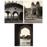 Group of three early photos of Indian temples India to include Fatepur Sikri, the Taj Mahal and