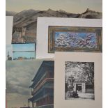 Group of photographic prints mainly depicting temples including the Summer Palace and others, many