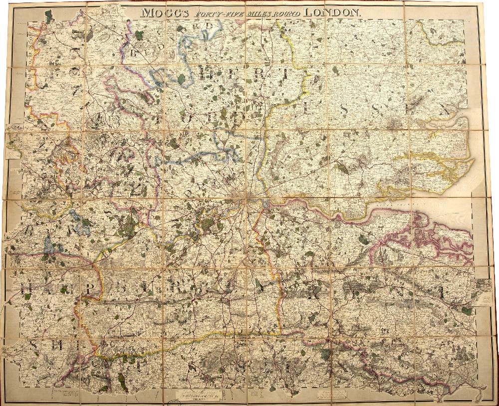 ORDNANCE SURVEY OFFICE, Colonel, Sir H James, Superintendent 1861, Environs of London Superficial - Image 2 of 5