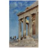RODNEY FRYER RUSSELL (1918-1995) The Acropolis, signed, watercolour, 35 x 22cm