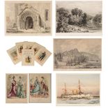A MIXED LOT OF PRINTS AND ENGRAVINGS, principally 19th Century to include Yorkshire interest,