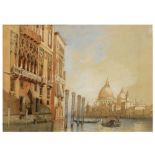 19TH CENTURY ENGLISH SCHOOL The Grand Canal from Palazzo Cavalli Franchetti to the Salute,