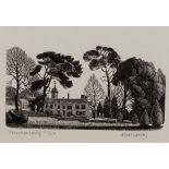 CLAIRE DALBY (b. 1944) 'Polesden Lacey in March 1988', wood engraving, signed, titled and numbered