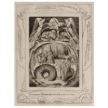 WILLIAM BLAKE (1757-1827) Plate 15 from 'The Book of Job', dated 1825, but a later print, sheet size