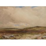 WYCLIFFE EGGINTON (1875-1951) Taw Marsh, Dartmoor, signed, inscribed verso (according to label),