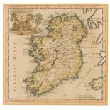 THOMAS KITCHEN 'Ireland from the Best Authorities', engraving, hand-coloured, 18.5 x 18.5cm; and one