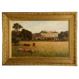 CHARLES F. DRAPER (1870-1910) A view of Benacre Hall, signed and dated 1908, oil on canvas, 70 x