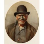 CHARLES FREDERICK GOLDIE (NEW ZEALAND 1870-1947) A Good Joke, portrait of a Maori: Te Aho te Rangi
