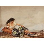 SIR WILLIAM RUSSELL FLINT (1880-1969) 'Naomi', signed, also signed and titled verso, watercolour, 35