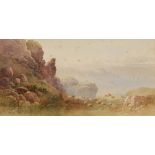 WILLIAM COOK OF PLYMOUTH (act. 1870-1890) 'Bedruthan, North Cornwall', signed with monogram and