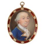 THOMAS DAY (c.1752-c.1807) Portrait of Commodore Edward Thompson (1738-1786) wearing a blue