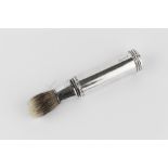 A WILLIAM IV SILVER SHAVING BRUSH, by Archibald Douglas, London 1833, 11cm long; together with a