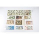 A COLLECTION OF BRITISH AND WORLD BANKNOTES, various dates and denominations (qty)