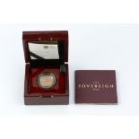 AN ELIZABETH II GOLD PROOF SOVEREIGN, dated 2017, cased by The Royal Mint, certificate no. 03337