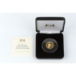 AN ELIZABETH II ALDERNEY GOLD PROOF SOVEREIGN, dated 2018, commemorating the 65th Anniversary of the