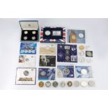 AN ELIZABETH II SILVER PROOF £1 FOUR COIN SET, two Elizabeth II silver £100 coins, each dated