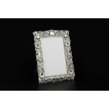 A LATE 19TH/EARLY 20TH CENTURY CHINESE EXPORT SILVER PHOTOGRAPH FRAME by Wang Hing, pierce