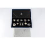 AN ELIZABETH II SILVER PROOF COIN SET, dated 2006, commemorating The Queen's 80th Birthday, £5 to