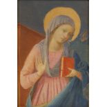 Margaret Gere (1878-1965) Copy of L.H panel of ''The Annunciation'' by Filippo Lippi (1406-1469),