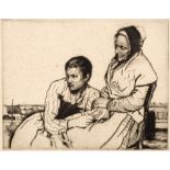 William Lee Hankey (1869-1952) "Consolation" and "Mother and Child" both signed in pencil and with