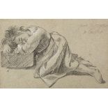 Francesco Londonio (1723-1783) Young boy resting on a stone, asleep indistinctly inscribed black and