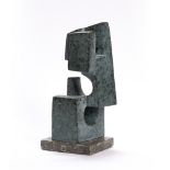Manner of John Milne Abstract form Modern British sculpture 22cm high.