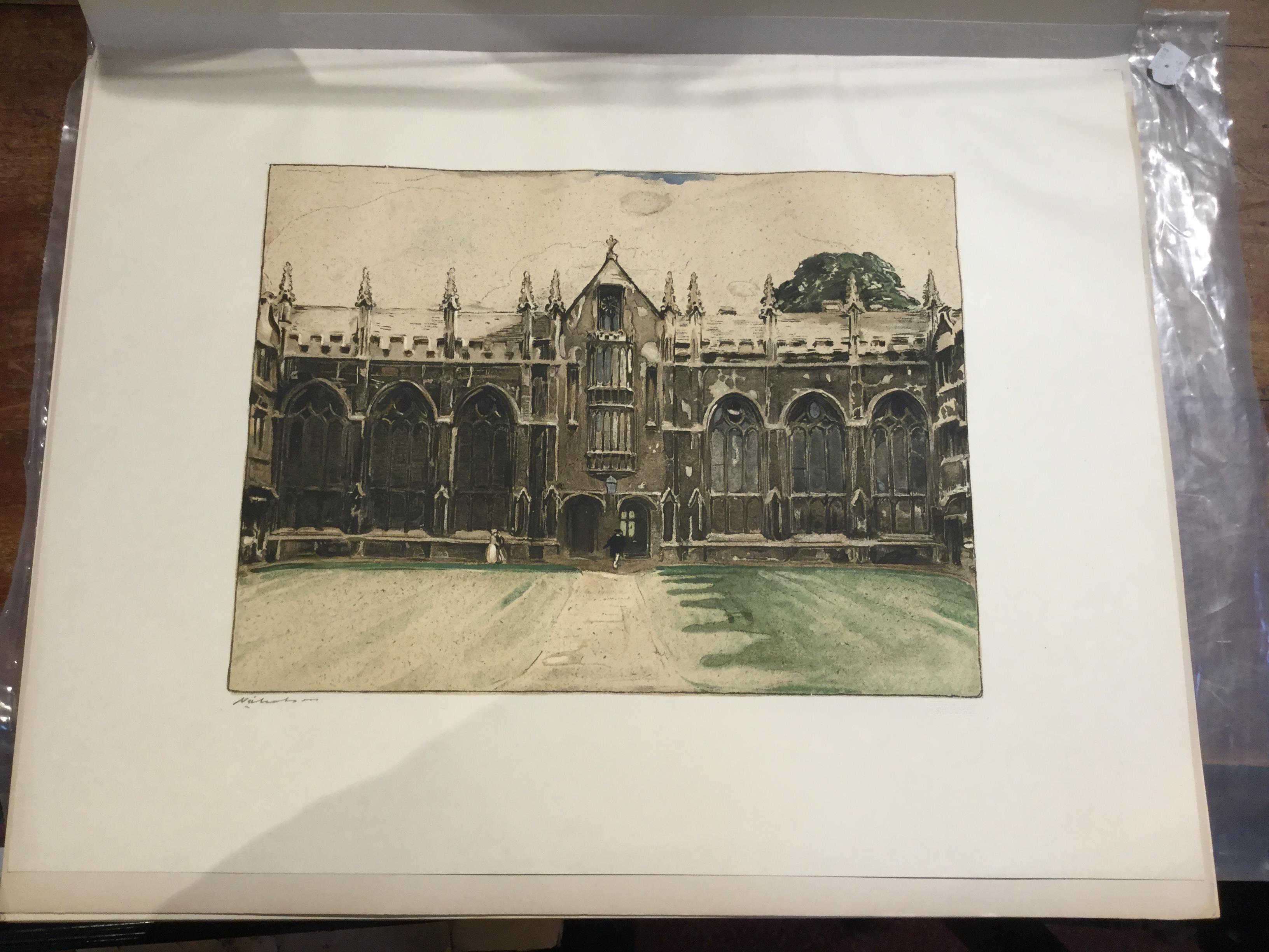 Sir William Nicholson University College signed in pen to the margin and with Stafford Gallery blind - Image 4 of 8