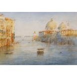 Grenville Cottingham (1943-2007) "On the Grand Canal, Venice" signed watercolour 24 x 35cm,