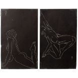 Eric Gill (1882-1940) A pair of female nudes from Eric Gill, Twenty-Five Nudes, London: J. M. Dent &