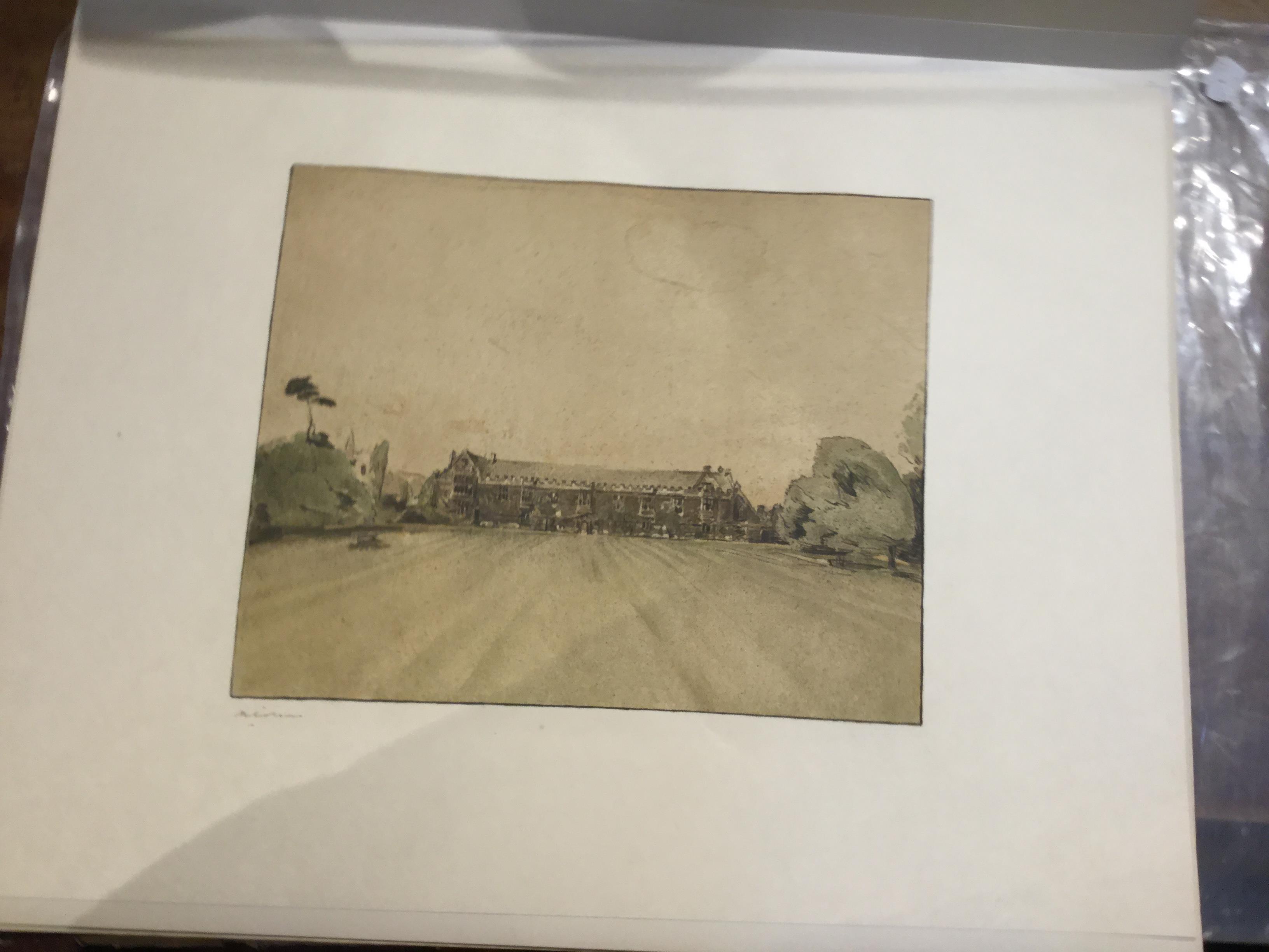 Sir William Nicholson University College signed in pen to the margin and with Stafford Gallery blind - Image 6 of 8