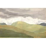 Henry Payne (1868-1939) "Landscape near Sheepscombe", 1921 signed and dated (lower left) watercolour