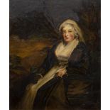 After Sir Henry Raeburn Mrs Campbell of Ballimore oil on canvas 44 x 36cm.