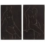 Eric Gill (1882-1940) Two pairs of female nudes from Eric Gill, Twenty-Five Nudes, London: J. M.