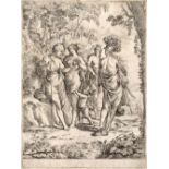Pierre Lemaire (1612-1688) Classical figures in a wooded clearing etching 27.5 x 20.5cm. Provenance: