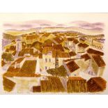 Bernard Cheese (1925-2013) ''A view over Le Barroux'' 26/30, signed, numbered and titled in