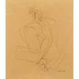 William Gear (1915-1997) "Figure Study - Line Drawing", 1947 signed and dated (lower right) ink on