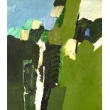 Keith Vaughan (1912-1977) Green Landscape, circa 1965 signed with initials (lower right) oil on