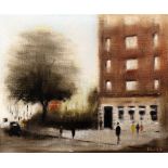 Anthony Robert Klitz (1917-2000) London street scene signed (lower right) oil on canvas 49 x 63cm.