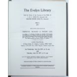 SALE CATALOGUES:- Christie's, 'The Evelyn Library', 22/6/77 - 13/7/78, 4 vols. Sotheby's, The