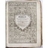 A JAMES I 'GENEVA' BIBLE. imprinted by Robert Barker London 1610. with engraved title, additional