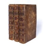 BACON, Francis, Opera Omnia, Gosling, London, 1730. 4to. 3 volumes. lacks vol. 3. But bound as 3.