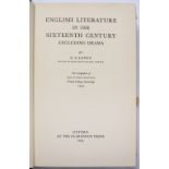 LEWIS, Clive Staples, (1898-1963) English Literature in the late Sixteenth Century excluding