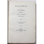 AUSTEN, Jane, Fragment of a Novel or Sanditon, Clarendon Press, Oxford, 1925. 4to. Tog.with a