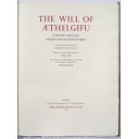 ROXBURGHE CLUB, The Will of Aethelgifu, A tenth century Anglo-Saxon Manuscript with note by Neil