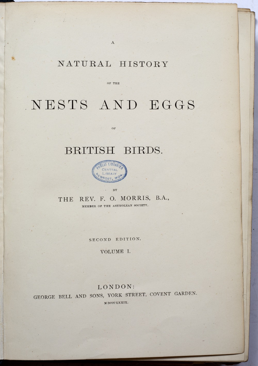 MORRIS, Rev. F.O. A History of British Birds, Nimmo, London, 1903, 5th edn. In 6 volumes. 3to. ( - Image 6 of 7