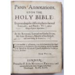 DIODATI, John, 'Pions Annotations Upon the Holy Bible'. printed for T.B. by Nicholas Fussell